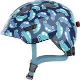 Abus Smiley 3.0 LED Kids Helmet Blue Car