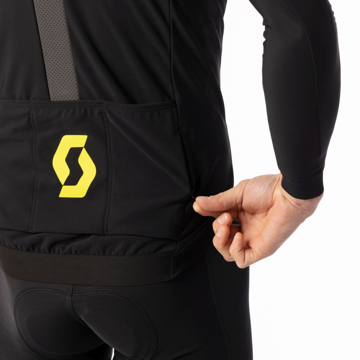 Chaqueta Scott RC Pro Warm Hybrid GTX Windstopper Hombre Negro/Sulphur Yellow #4