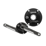 Quarq DFour 110 BCD DUB Shimano Carbon Power Meter Crankset Without Bottom Bracket 172.5mm Black