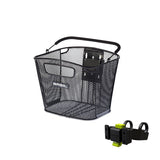 Basil Bold Front Basket with Handle KF Mount Steel Black