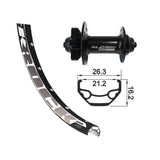 Front Wheel XLC Quick Release Axle 100mm 6-Bolt Black