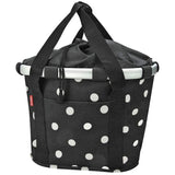 Klickfix Reisenthel BikeBasket City Front Bag 15L 35x28x26cm Black/White Dots
