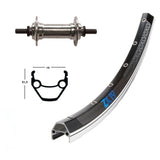 Front Wheel Winora Exal ZX19 Solid Axle Nut 100mm Black/Silver
