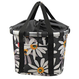 Klickfix Reisenthel Front Bag 35x28x26cm Black/Daisies